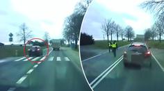 Řidič předjížděl přes plnou čáru, policie se mu vysmála! VIDEO