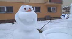 Na sídlišti vznikla sněhová říše pohádek! Žije tam sedm postaviček