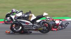 VIDEO: Drama v závodu Moto3! Hromadné pády braly naděje
