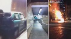 VIDEO: Vandalové zapálili vánoční stromek a křičeli Alláh akbar