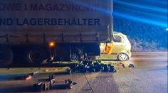 Tragická nehoda na D1. Mladý řidič po nárazu do návěsu zemřel
