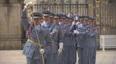 Na Pražském hradě se konal Den ozbrojených sil. Vystoupila i hudba Hradní stráže