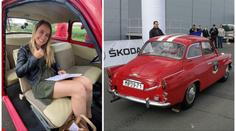 Sympatická sporťačka zažila rally na vlastní kůži! Svezla se ve veteránovi