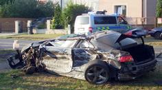 Audi letělo vzduchem, zbyl z něj vrak! Řidič nadýchal 2,16 promile