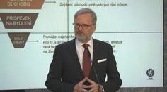 Tisková konference po jednání vlády o cenách energií