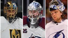 Tohle jsou tři nejlepší gólmani v NHL. Hlasujte, kdo získá Vezinovu trofej
