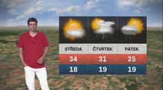 Předpověď počasí: Večer dorazí do Česka bouřky