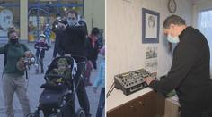 DJ Karlos pouští hudbu jako poctu záchranářům, celé sídliště se baví!