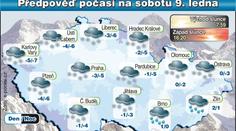 PŘEDPOVĚĎ NA 24 HODIN: Přes noc nasněží až 15 cm