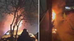 VIDEO: Exploze bytu v Bratislavě. Lidé utíkali před ohněm bosí a téměř nazí