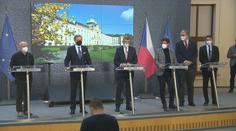 Babiš a Fiala svolali společnou tiskovou konferenci. Podpořili očkování