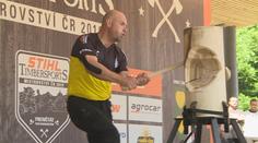 VIDEO: Dřevorubecká soutěž ve Frenštátu pod Radhoštěm