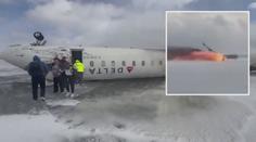 VIDEO: Záběry nehody letadla v Kanadě. Takto vypadalo hrůzné přistání