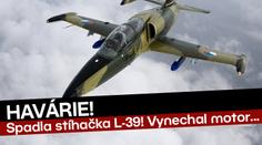 VIDEO: Na Vysočině se zřítila stíhačka L-39. Piloti se katapultovali