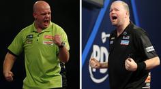 Děda Barney děkoval štěstěně. To Van Gerwen řádil jak uragán