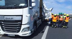 Dálnici D1 museli kvůli nehodě zcela uzavřít. Směr na Brno stál