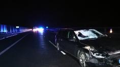 Řidič po nehodě přebíhal dálnici! Srazilo ho auto, na místě zemřel