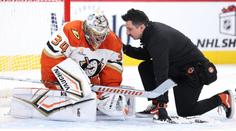 Zápas blbec pro Mrázka. Dostal tři góly, pak se zranil a Anaheim prohrál