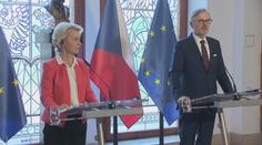 Von der Leyenová v Praze promluvila na Green Deal Summitu a setkala se s Fialou
