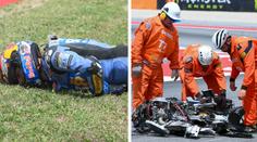 Strašidelná nehoda Márqueze! Motorka na maděru, závodníka odvezl vrtulník