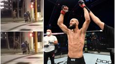 VIDEO: Nová hvězda UFC pomohla bezdomovci, dala mu peníze a burger
