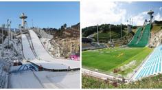 Dnes skoky na lyžích, za týden tu je fotbal! Kde je ten kuriózní stadion?