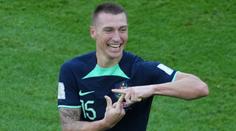 Australský střelec věnoval gól synovi. Ten mu dojemné gesto vrátil z tribuny