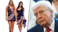 Dárek pro Trumpa? Krásky z UFC odhodily bikiny a oblékly americkou vlajku