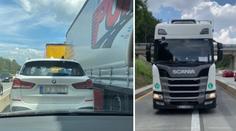 Řidič kamionu schválně ucpal D1, teď se tím začala zabývat policie!
