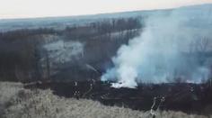 Na Olomoucku hořela velká část lesa, zásah komplikovalo větrné počasí