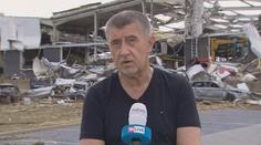 Babiš: Pomoc po tornádu musí být rychlá, z EU přijdou miliardy
