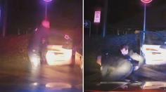 VIDEO: Muž ujížděl policistům. Honička skončila nehodou a namířenou zbraní