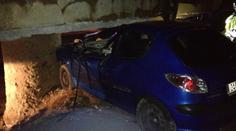 Auto na D8 projelo zátarasem! Na stavbě spadlo z mostu