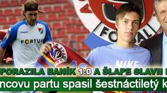 Šestnáctiletý klučina vystřelil Spartě vítězství nad Baníkem