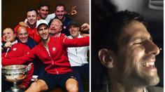 VIDEO z oslav velkého titulu v Paříži: Djokovič zpíval v ulicích!