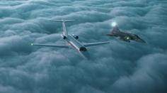 VIDEO: Cvičný zásah gripenů proti letounu, které přestalo komunikovat