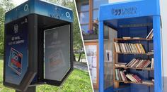 Telefonní budky mizí, lidé z nich dělají knihovny a dřevníky. VIDEO