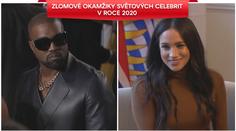 Svět celebrit v roce 2020: Kanye West málem prezidentem i odchod z královské rodiny
