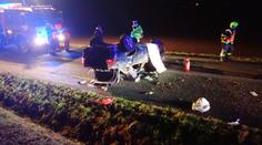 Mladý řidič na Kroměřížsku převrátil auto na střechu, nehodu nepřežil
