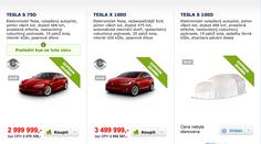 Elektromobil Tesla si v ČR koupíte přes internet, stejně jako ledničku