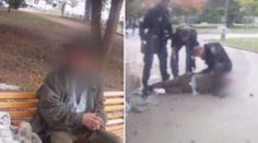 VIDEO: Muž mával v porodnici nožem, ze strážníků si nic nedělal