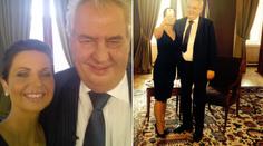Tajemství prezidentské selfie: Zeman se vyfotil s Fialovou