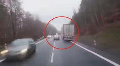 Předjíždění se změnilo v horor, k tragédii chyběl okamžik! VIDEO