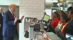 VIDEO: Trump překvapil zaměstnance fastfoodu. Vyžádal si kuriózní objednávku