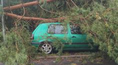 Hasiči měli kvůli bouřkám napilno. Na Novoborsku dokonce řádil downburst