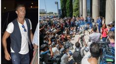 Manévry kvůli Ronaldovi! Ten ale před reportéry utekl jak malý kluk