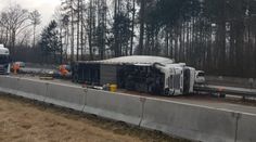 Nehoda kamionu blokovala dálnici. Řidič se vymlouval na technickou závadu
