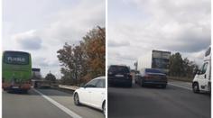 Bezohlední řidiči zneužívali na D1 záchranářskou uličku i odstavný pruh