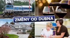 Změny od dubna: Zdražuje víno či hypotéky, platí nové jízdní řády