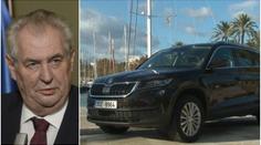 Zeman si oblíbil Kodiaq! Je tam víc místa, lépe se do něj nastupuje